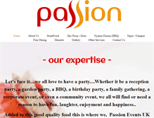 Tablet Screenshot of passioneventsuk.com